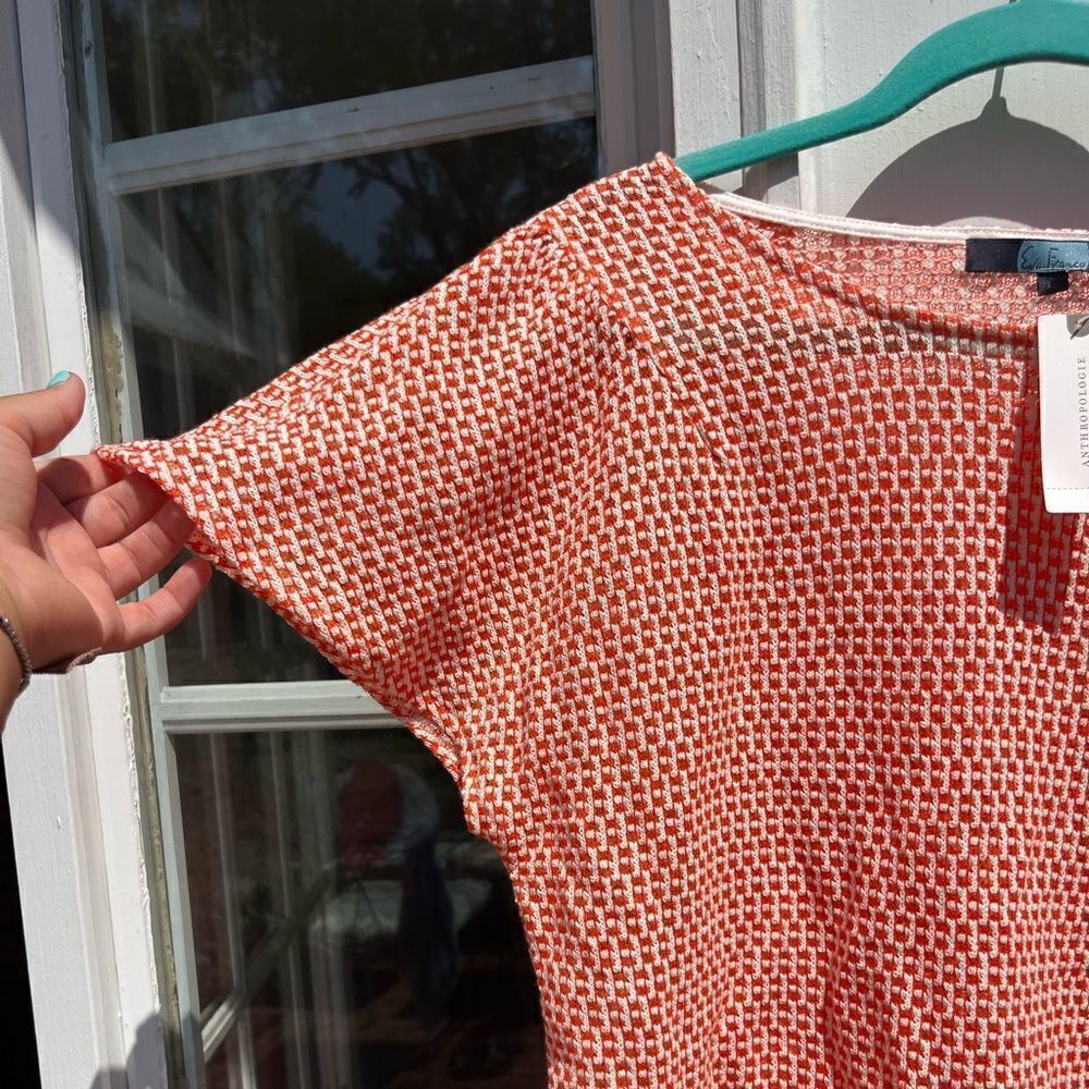 Anthropologie Eva Franco Feathered Top NWT - Picture 7 of 11